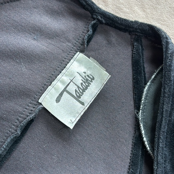 Tadashi Shoji Velvet Wrap Dress with Pearls - Picture 10 of 11